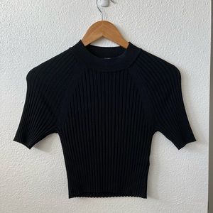 Everlane Stretchy Ribbed Crop Tee